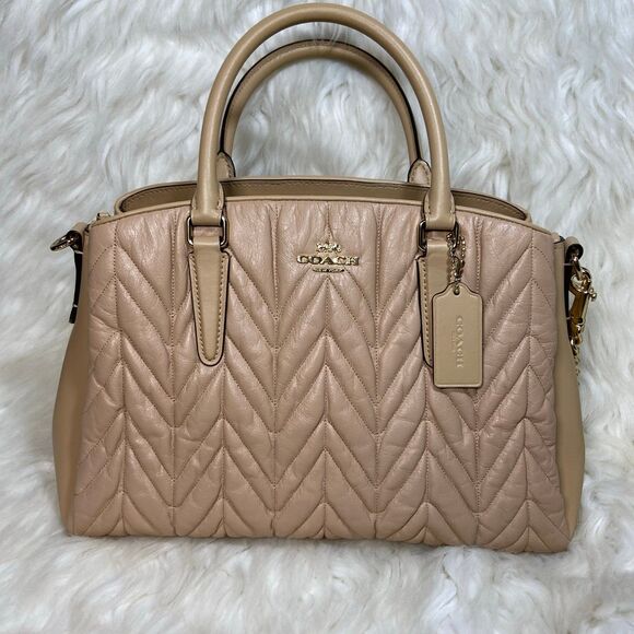 Coach Handbags - Coach Quilted Chain Crossbody Shoulder Bag